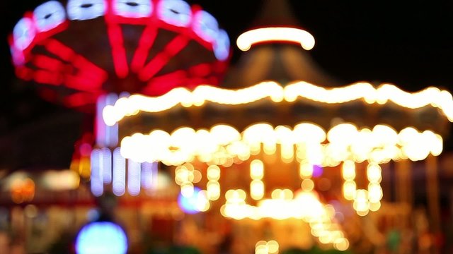 de-focus amusement park light