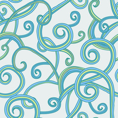abstract spirals seamless pattern
