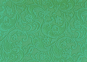 Texture dentelle vert jade.