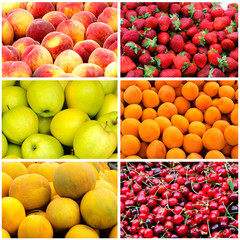 Fototapeta na wymiar Fruit collage