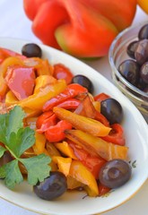 peperoni arrostiti in agrodolce