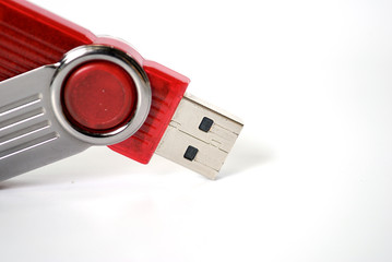 flash memory isolated on the white background - Thumb drive