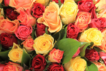 mixed rose bouquet