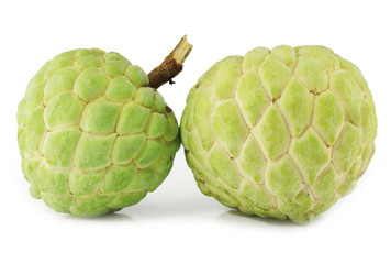 Custard apple isolated on white background