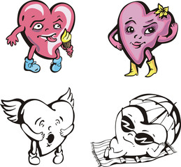 Heart cartoons