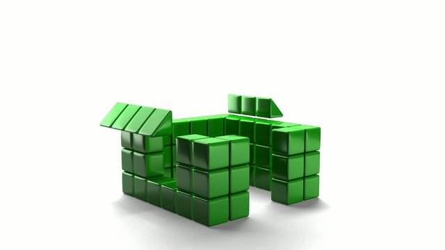Hausbau Animation