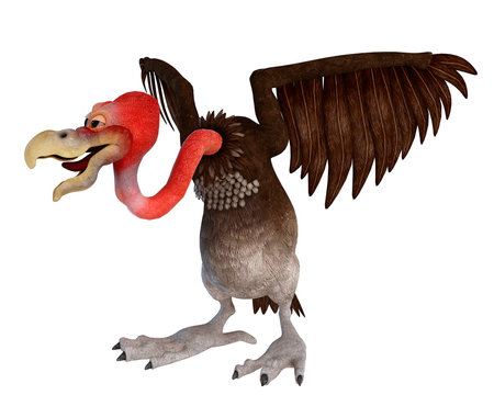 Vulture Cartoon Side View