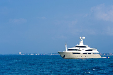 Fototapeta na wymiar Luxury yacht. Sardinia