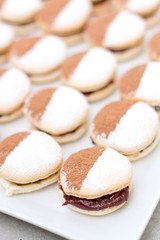 Chocolate Kahlua Truffle Filled French Macaron