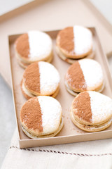 Half Dozen Kahlua Truffle French Macarons in a Box