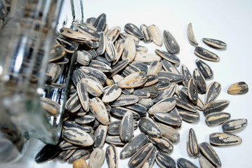 Seeds Spilling out of a Glass Jar