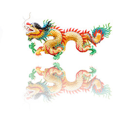 Chinese style dragon statue