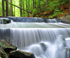beautiful waterfalls in the Bavarian Forest-Germany