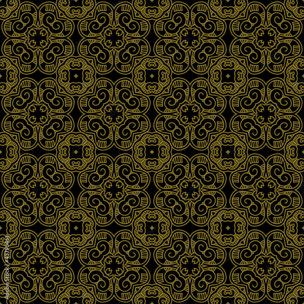 Poster decorative retro pattern
