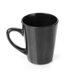 Black cup isolated