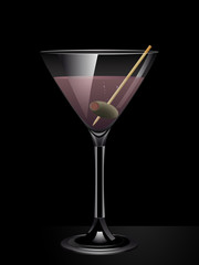 pink gin cocktail