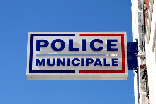 Enseigne d'un poste de Police Municipale