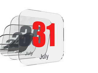July 31 - month end - last day