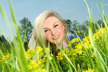 Portrait of young beautiful girl