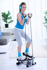 Young woman workout