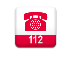 Boton cuadrado blanco 112