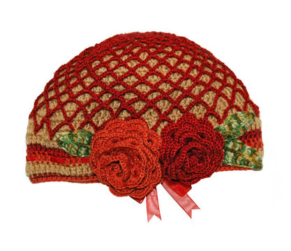 Women's knitted hat handmade