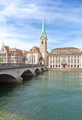 Fototapeta premium Zurich in summer