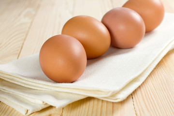Chicken brown eggs