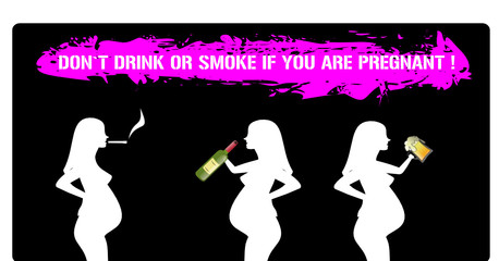 rauchende und trinkende mütter - 43801817