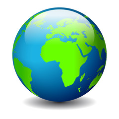 Vector globe icon
