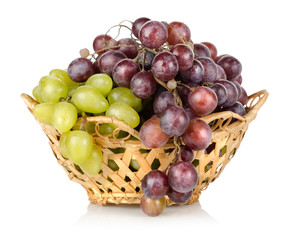 Green and blue grapes