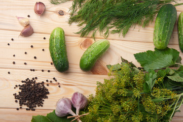 preparing cucumbers for pickling