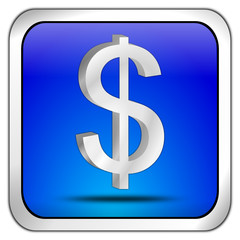 Button mit Dollar Symbol