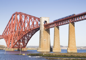 Forth Rail Bridge in Edinburgh, Scotland