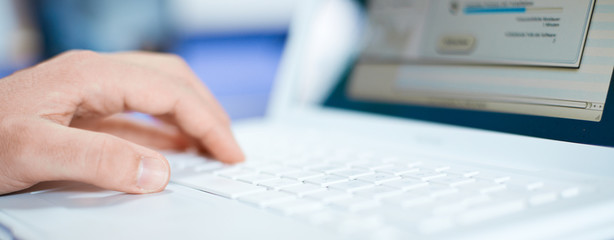 typing computer keyboard