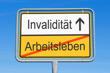 Obraz premium Arbeitsleben und Invalidität