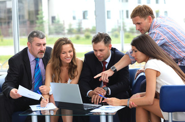 Business team in business meeting