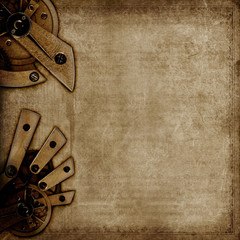 Vintage background with old mechanisms