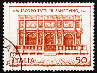 Postage stamp Italy 1970 Loggia of St, Mark's Campanile, Venice