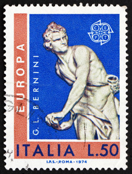 Postage stamp Italy 1974 David by Giovanni L. Bernini