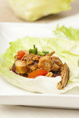 Homemade Asian Chicken Lettuce Wraps
