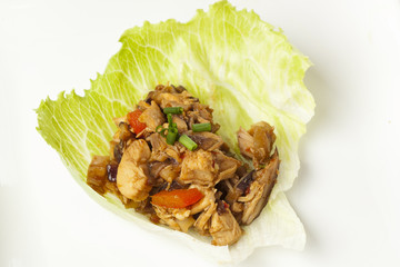 Homemade Asian Chicken Lettuce Wraps