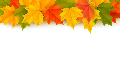 Fototapeta na wymiar Jesienią tła z liśćmi Powrót do szkoły ilustracji