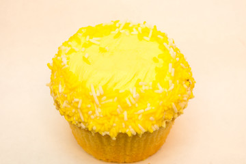Yellow cupcake