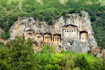 Famous Lycian Tombs, Turkey