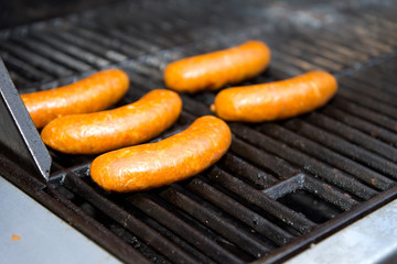 Brats on the grill