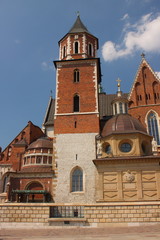 Fototapeta na wymiar Wawel Cathedral in Cracow.