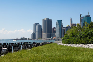 View of lower Manhattan in New York