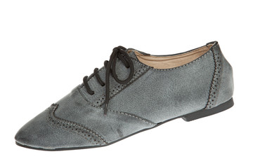 Male shoes isolated on the white