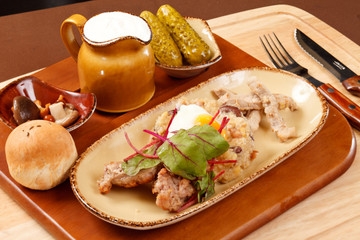 dish from beans and lentil